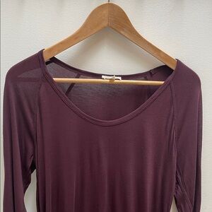 Elegant Wilfred Free - Aritzia Plum Long Sleeve Top - size M